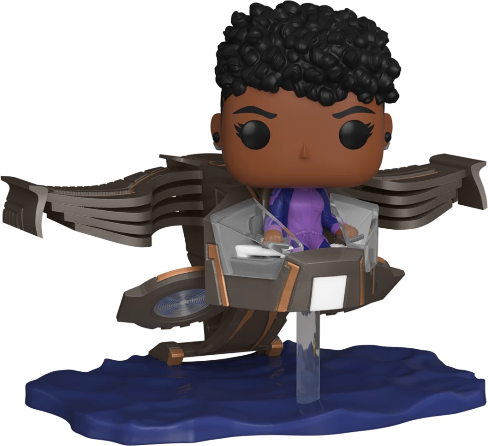 Figurinë koleksionuese Funko Pop! Rides Super Deluxe Marvel Black Panther: Wakanda Forever Shuri in Sunbird #110