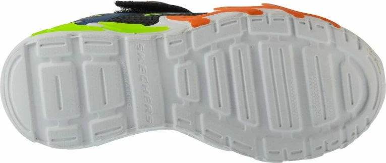 Atlete fëmijësh Skechers S-Lights Flex-Glow Bolt 400138L-BKBL, të zeza