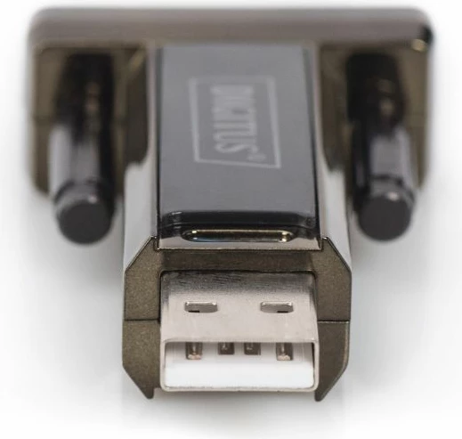 Adapter DIGITUS DA-70156 USB në RS-232, i zi