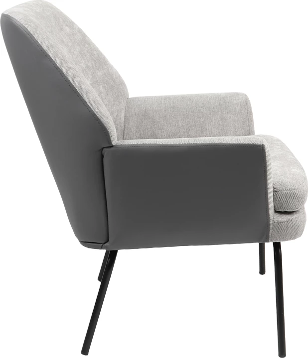 Fotelje Kieran, material stof, këmbë të zeza, 67x89x86cm