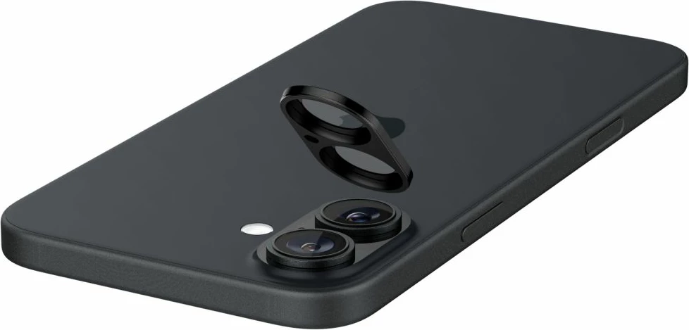 Mbrojtës lente kamere Spigen Optik Glas.Tr për iPhone 16/16 Plus, 2 copë, zi