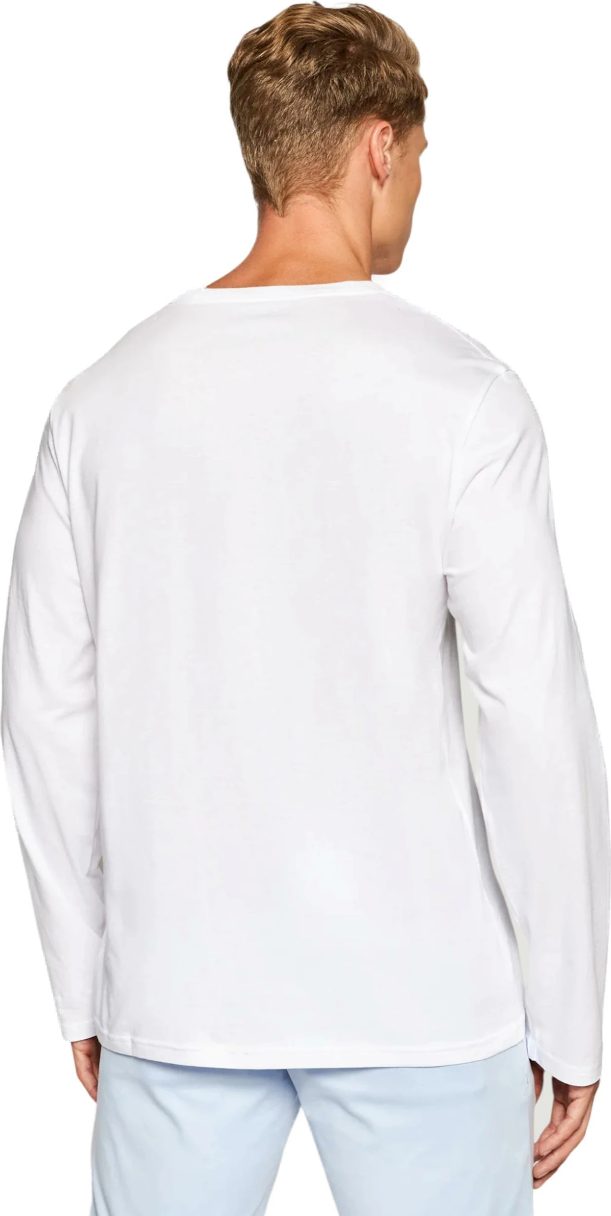 Maicë gjumi me mëngë të gjata për meshkuj Ralph Lauren L/S Crew Sleep Top 714844759004, e bardhë [Madhësia: L]