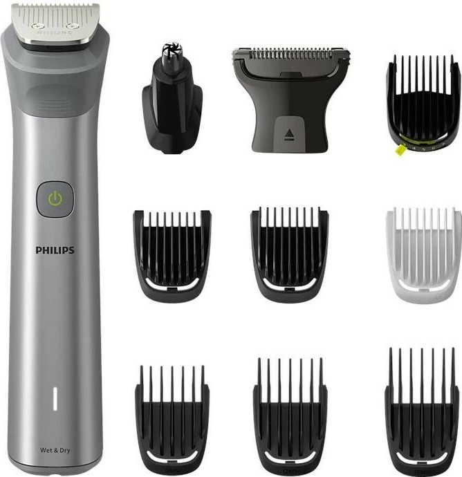 Trimer Philips Multigroom 5000 MG5930/15, argjendtë