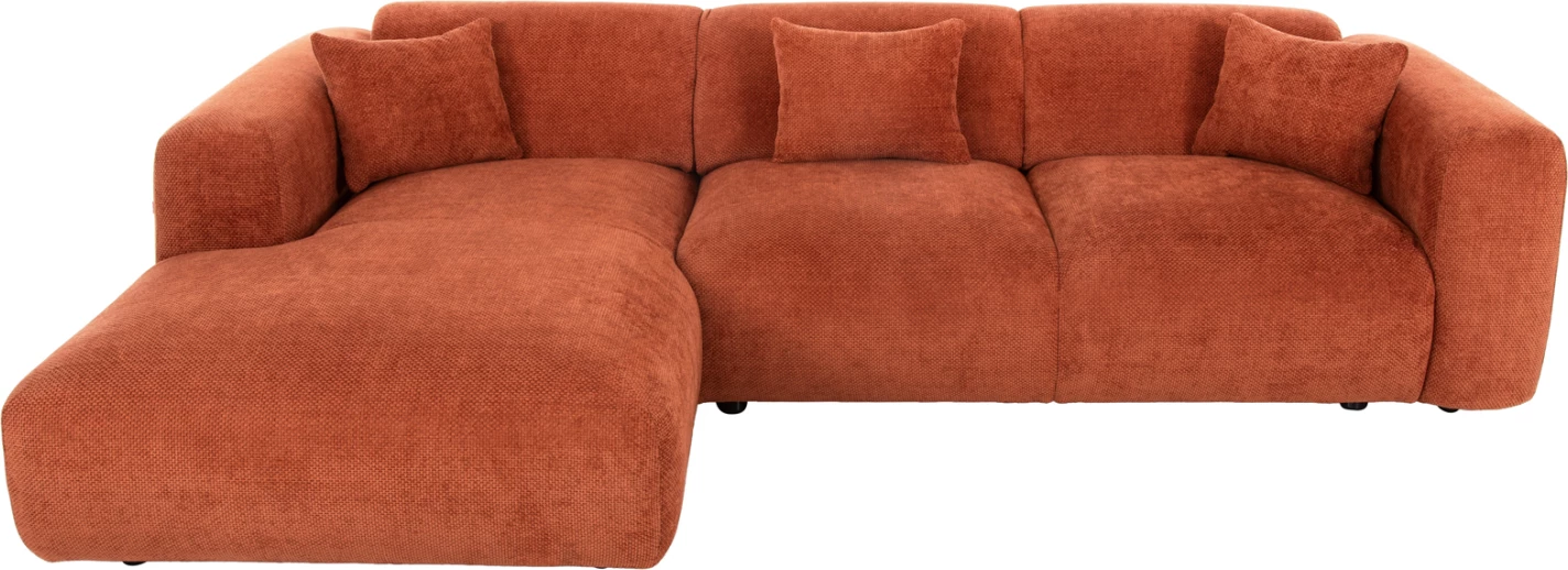 Divan qoshe majtas, BRICKEN, FH3275.03L, ngjyrë tulle, 110-282x98-160x72H cm