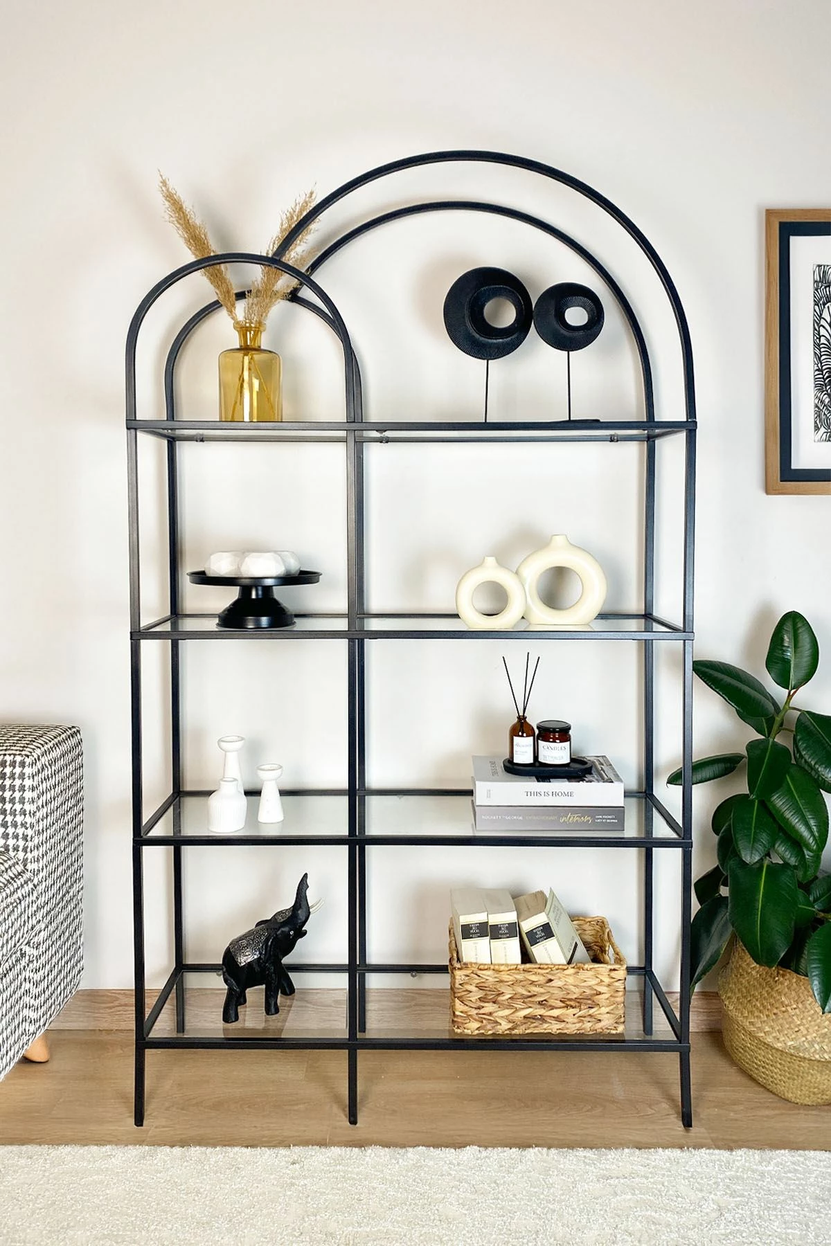 Raft librash Hanah Home, i zi, transparent, Twin