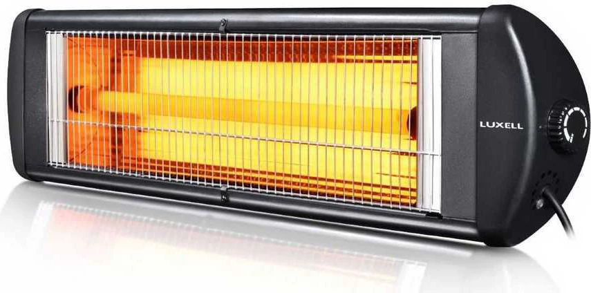 Ngrohës infra mural, Luxell, EX-25, 2500 W, termostat i rregullueshëm, montim mur/sofit, IP20, zi