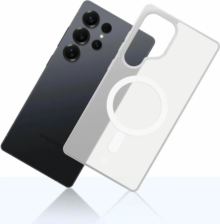 Maskë telefoni 3mk Smoke MagCase Samsung Galaxy S25 Ultra, e bardhë-transparente
