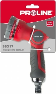 Pistoletë spërkatëse kopshti PROLINE Deluxe 99317, 8/9 mënyra spërkatjeje, kuqe/zi
