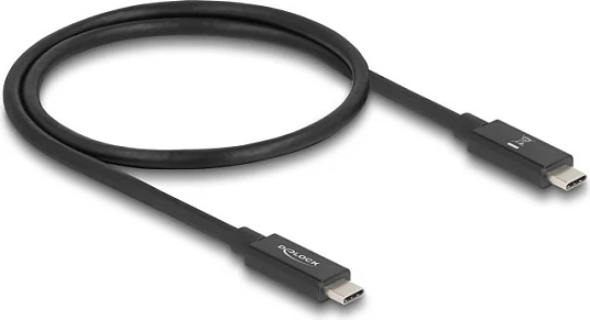 Kabllo USB-C DeLOCK, 0.5 m, 80 Gbps, Thunderbolt 4, PD 3.1 240 W, 16K, e zezë