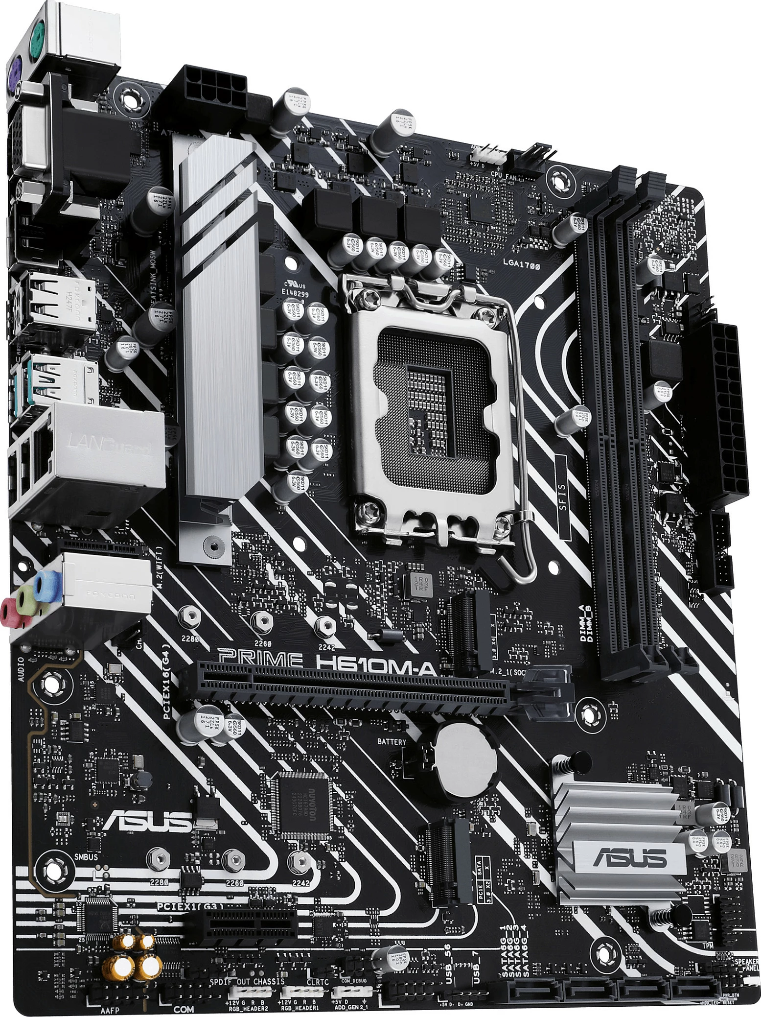 Pllakë amë ASUS PRIME H610M-A-CSM, Intel, LGA 1700, DDR5-SDRAM, micro ATX