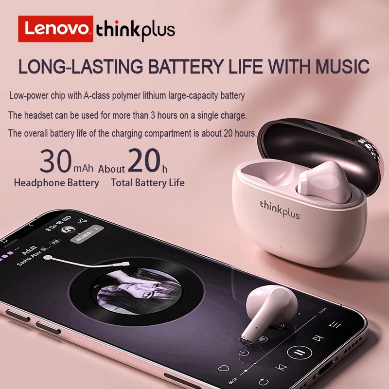 Dëgjuese Lenovo Live Pods X15 Pro, rozë