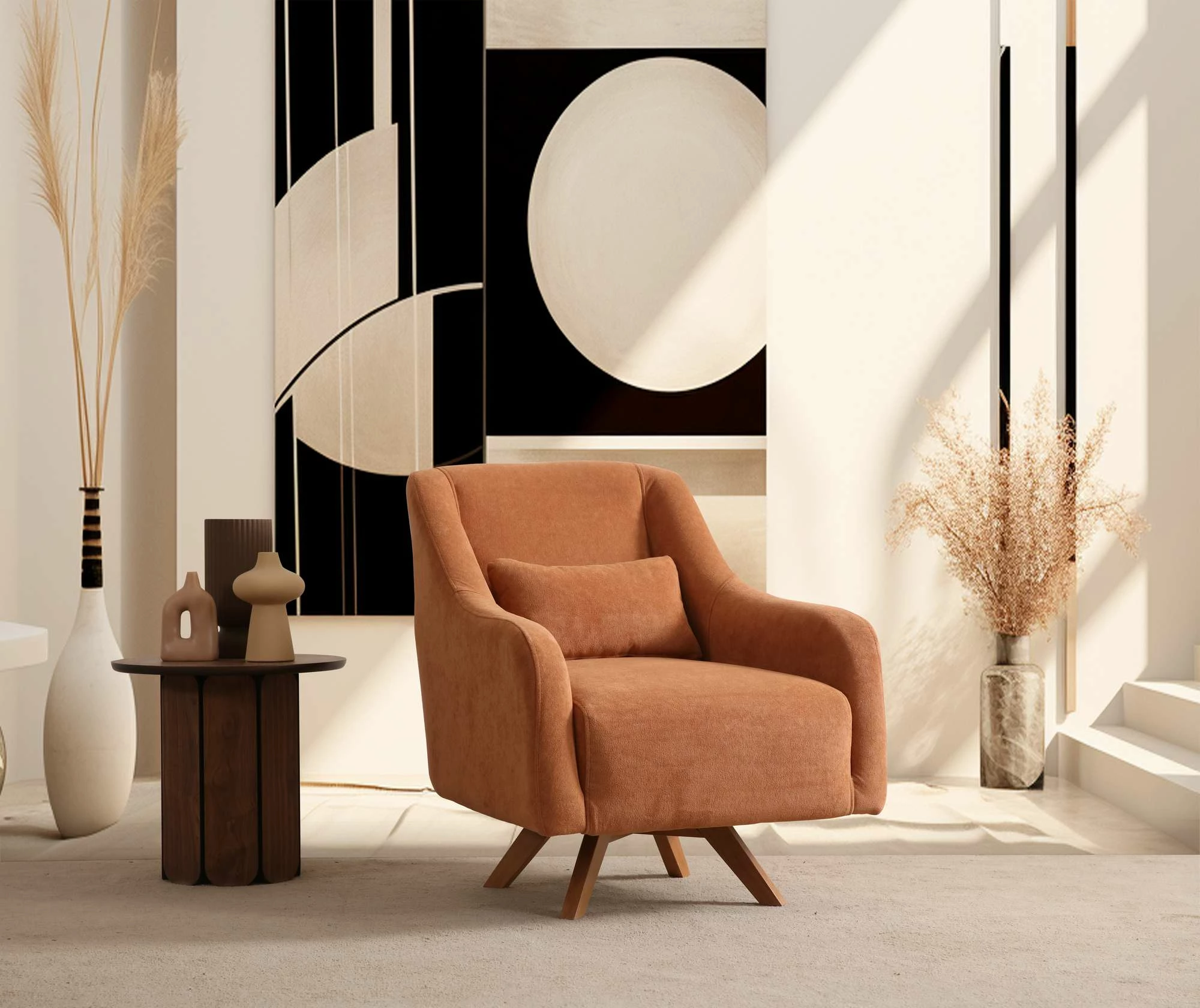Karrige Wing Hera, portokalli, Atelier del Sofa