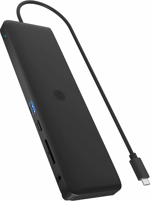 Docking station USB-C ICYBOX IB-DK2116-C, HDMI/VGA, 2x USB 3.0, Gigabit Ethernet, Power Delivery 100W, e zezë
