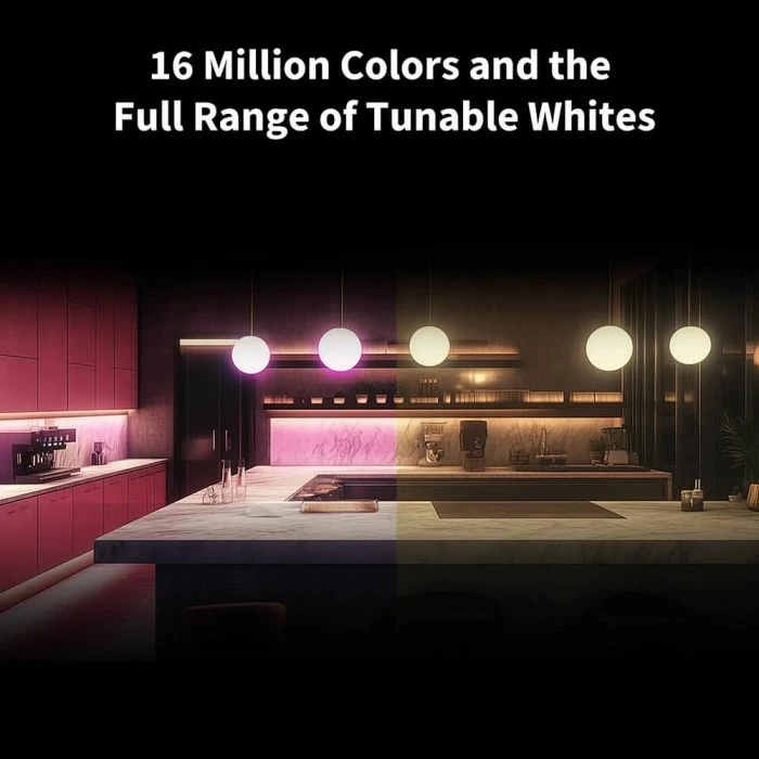 Llambë LED smart AQARA T2 LB-L03D, GU10 RGB CCT, 4.9W 450lm, 1 copë, e bardhë