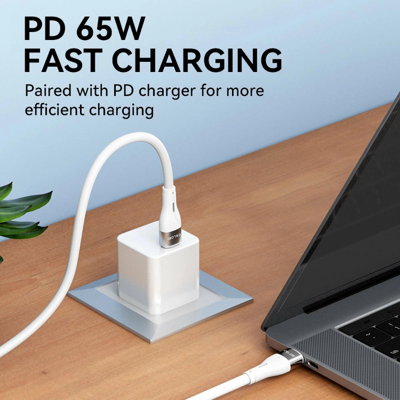 Kabllo USB-C në USB-C Wozinsky WSTCC2 2 m PD 65W e bardhë (1 copë)