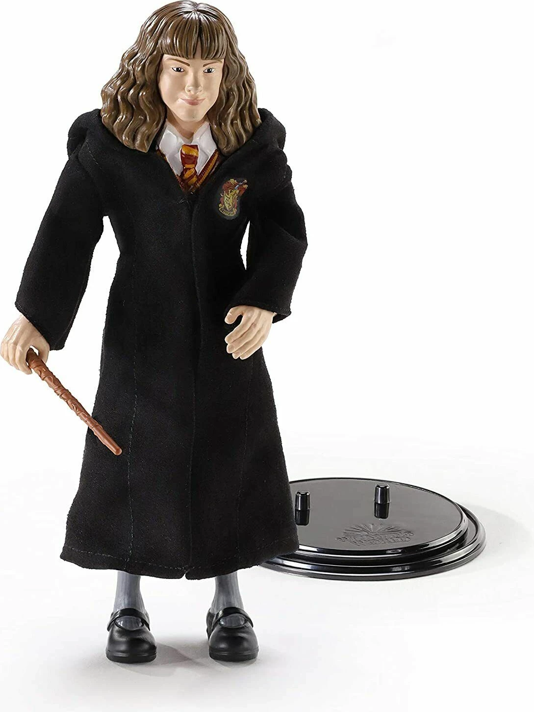 Figurinë fleksibile Noble Collection Bendyfigs Hermione Granger 19 cm me mbajtëse