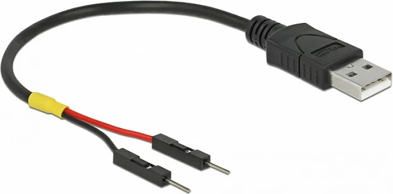 Kabllo rryme USB DeLOCK 85400, USB-A në 2 pin header, 0.1 m, e zezë