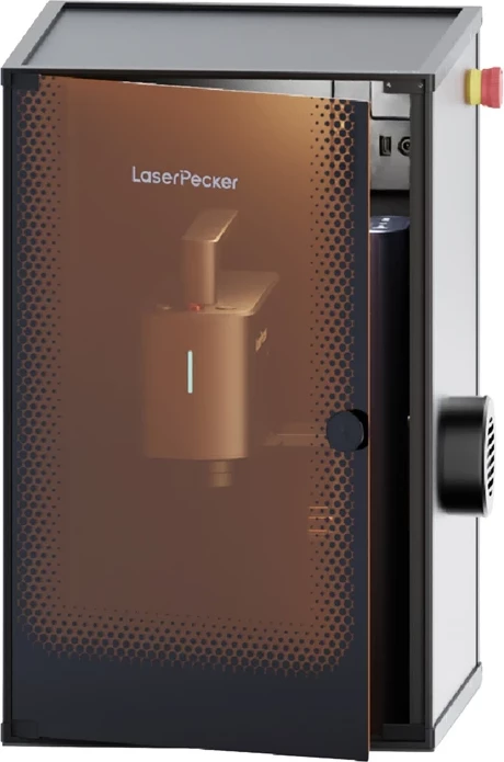 Gravues lazer LaserPecker LP2 Plus, 10W, 4K, Wi‑Fi/USB, Safeguard Edition, i zezë, set me kapak mbrojtës