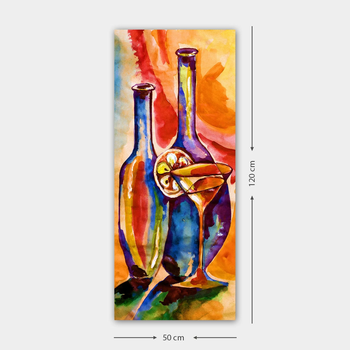 Pikturë dekorative në kanavacë, shumëngjyrëshe, Wallity, DKY267633024_50120, 50x120cm