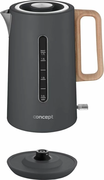 Çajnik elektrik CONCEPT RK3370, i hirtë