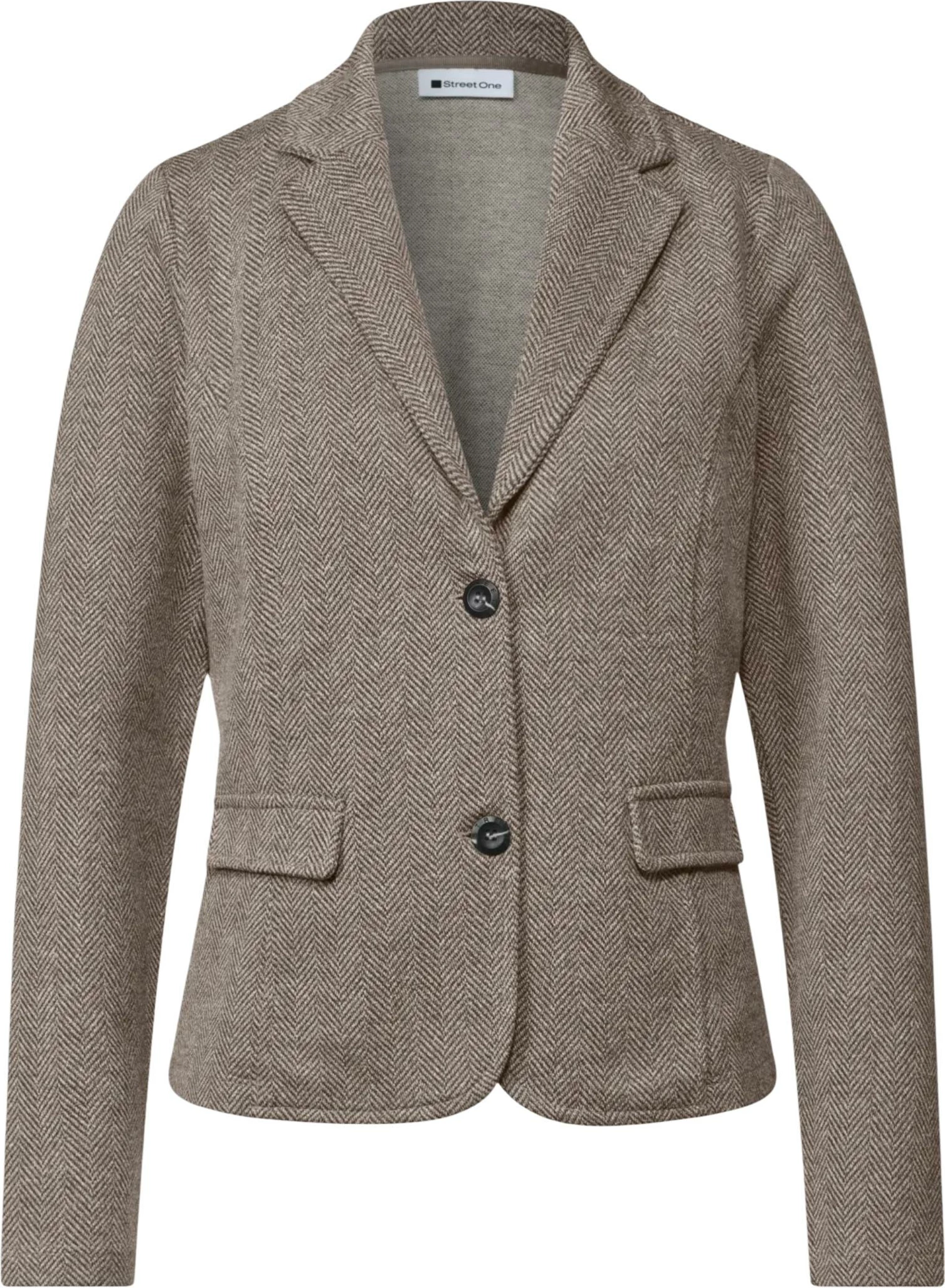 Blazer për femra Street One QR Dessin Basic 213112, kafe [Ngjyra: 44]