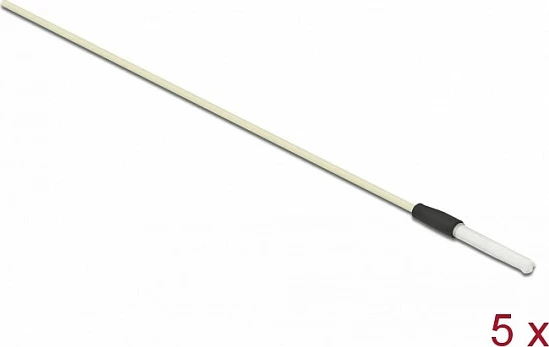 Shkop pastrimi për fibër optike DeLOCK, 2.50 mm, 150 mm, 5 copë, i bardhë