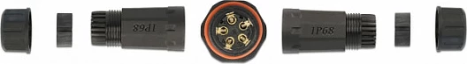 Konektor kabllo DeLOCK 5-pin, IP68 waterproof, me vidë, 4.5-7.5 mm, i zi