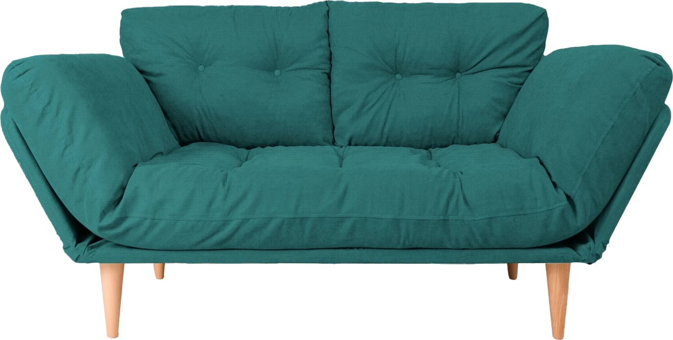 Divan-krevat 3 vendesh Nina Daybed, ngjyrë jeshile petrol, Atelier del Sofa