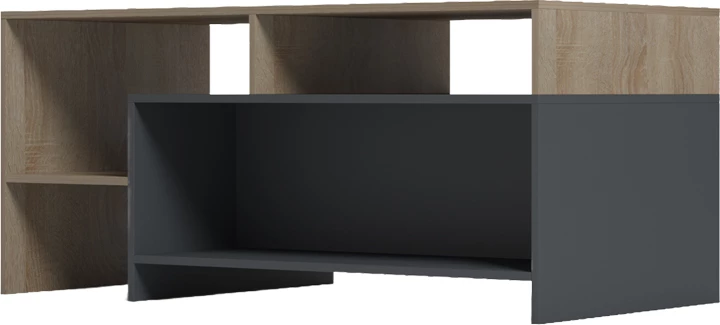 Tavolinë kafeje Consa, sonoma-antracit, 120x60x52.8cm