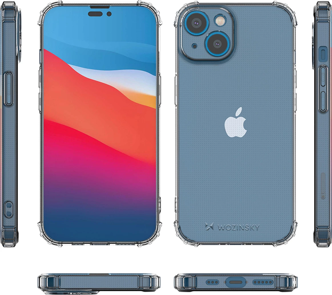 Mbështjellës Wozinsky Anti Shock për iPhone 14 Plus, Transparent
