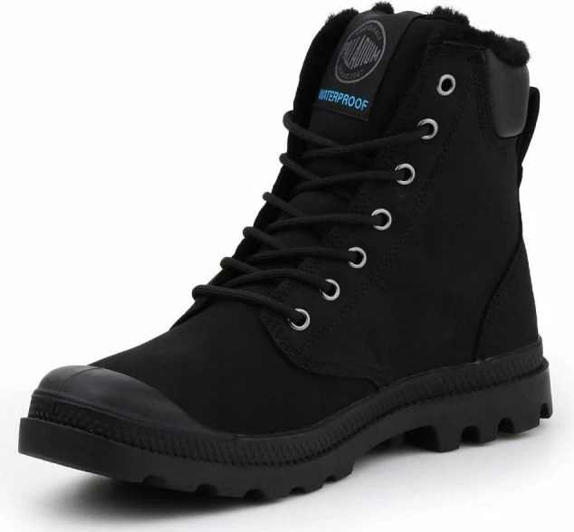 Këpucë Palladium Pampa Sport Cuff Waterproof për meshkuj dhe femra, të zeza [Madhësia: 47]