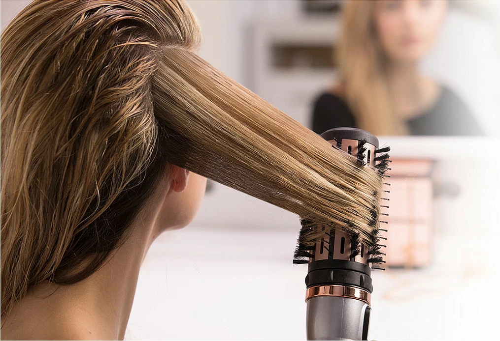 Furçë ajri e nxehtë Remington Keratin Protect AS8810, 1000 W, avull, argjend e errët/zi