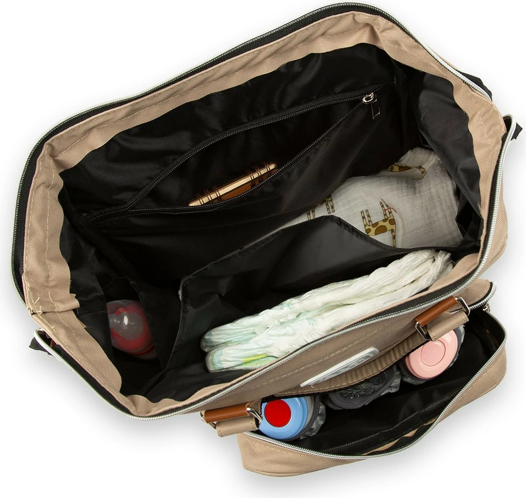 Çantë për pelena, Zoozie Bags, ngjyrë mink, 5163 - 62041