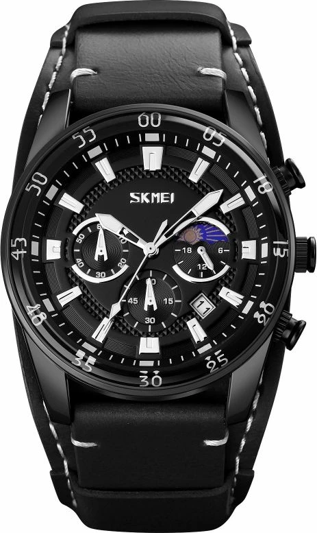 Orë dore për meshkuj Skmei, e zezë