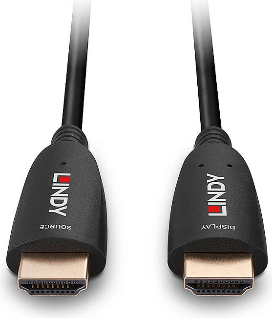 Kabëll HDMI LINDY 20m, Fibre Optike Hybrid, HDMI 2.1, 8K@60Hz, 48Gbps, i zi