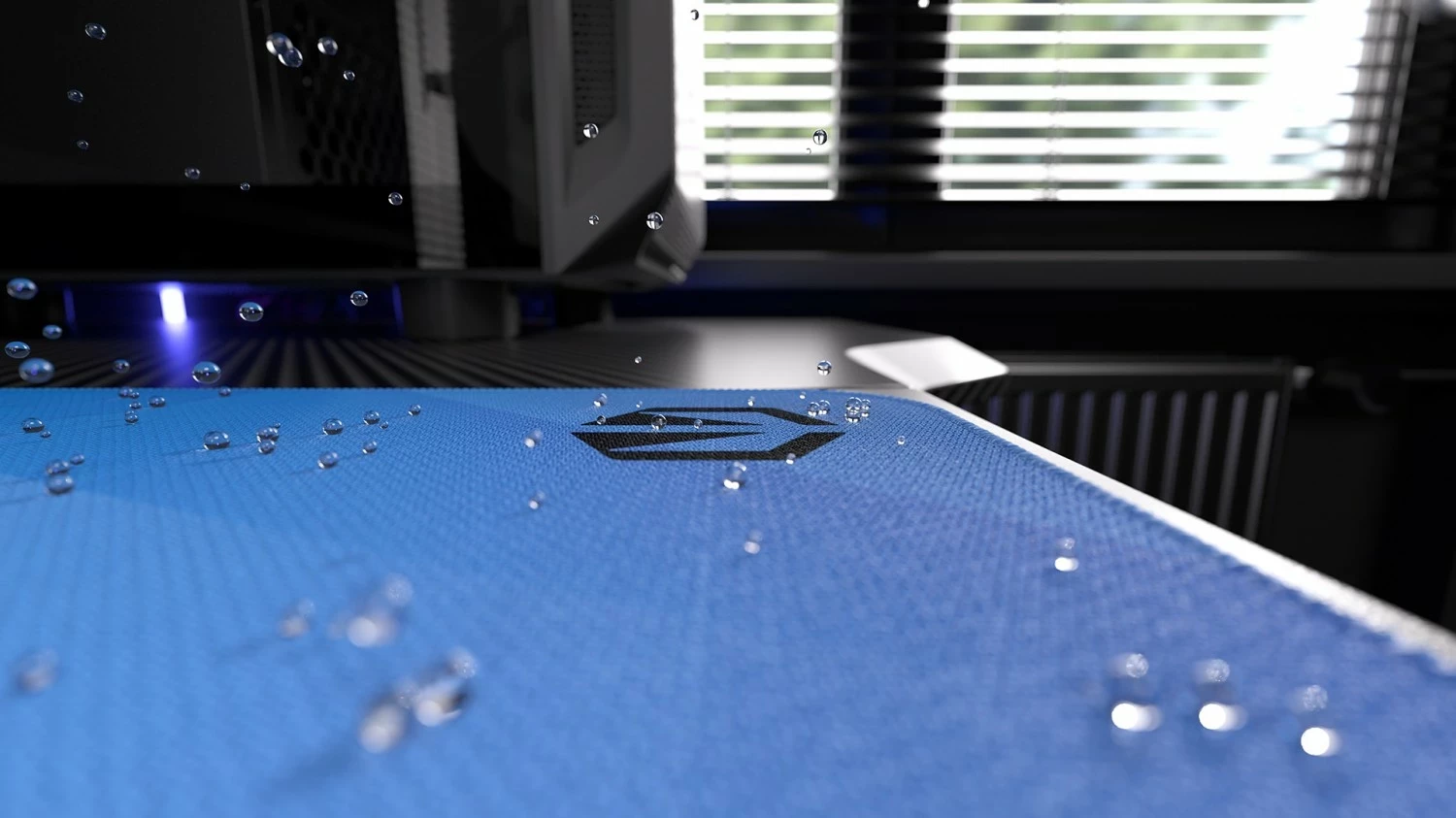 Mauspad Endorfy Crystal Blue L, plastik, ngjyrë kaltër