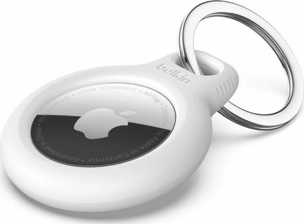 Mbështjellës Belkin Secure Holder për AirTag me çelësore, i bardhë
