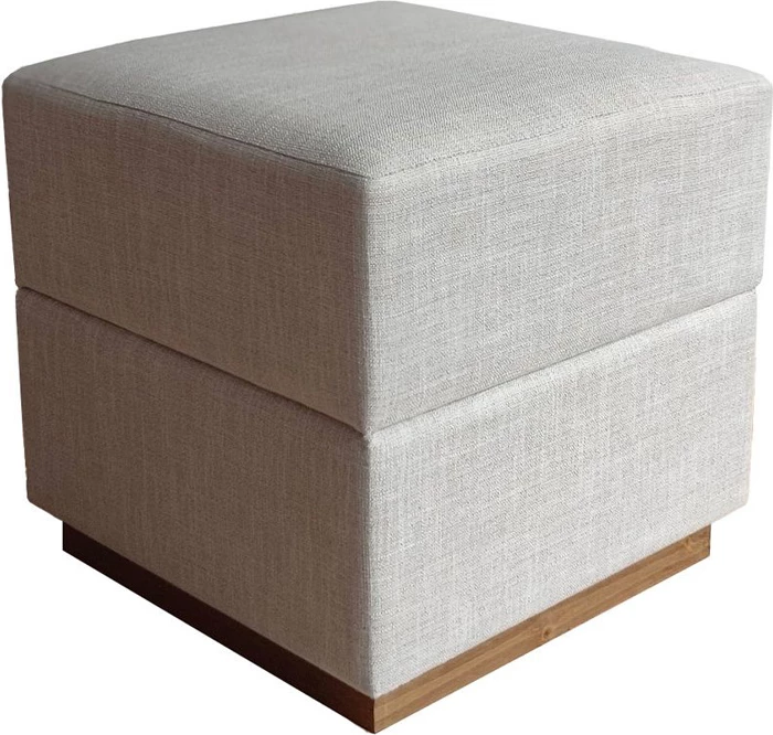 Stool bllok, bezhë, 45x45x45cm