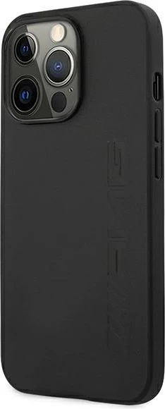 Mbështjellës Mercedes AMG Leather Hot Stamped për iPhone 13 Pro / 13 6.1", i zi
