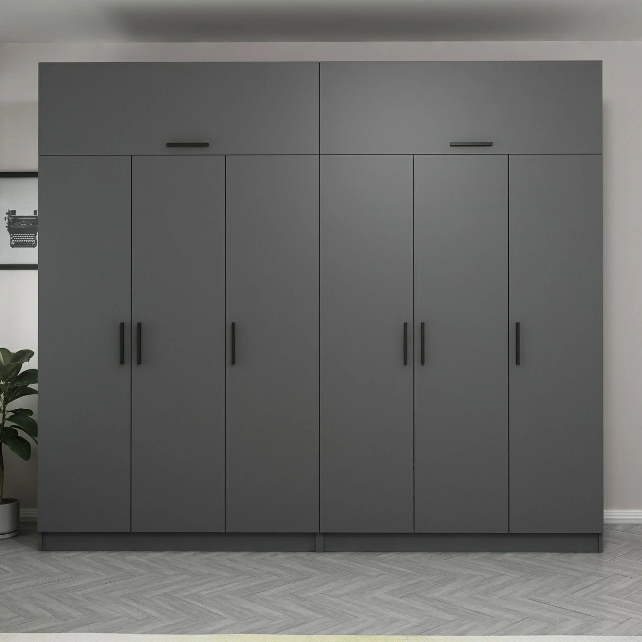 Dollap Skye Decor, ngjyrë antracit, 5267