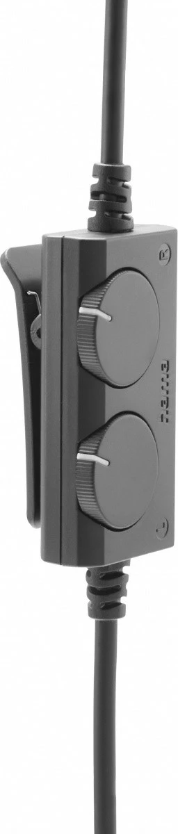 Kufje me kabllo mbi-vesh Hama 221846 stereo, kabëll 6 m i shkëputshëm, 3.5 mm + adapter 6.35 mm, kontroll volumi, e zezë