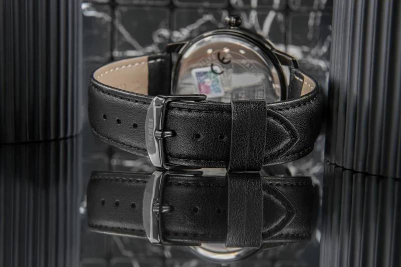 Orë dore për meshkuj Skmei, e zezë