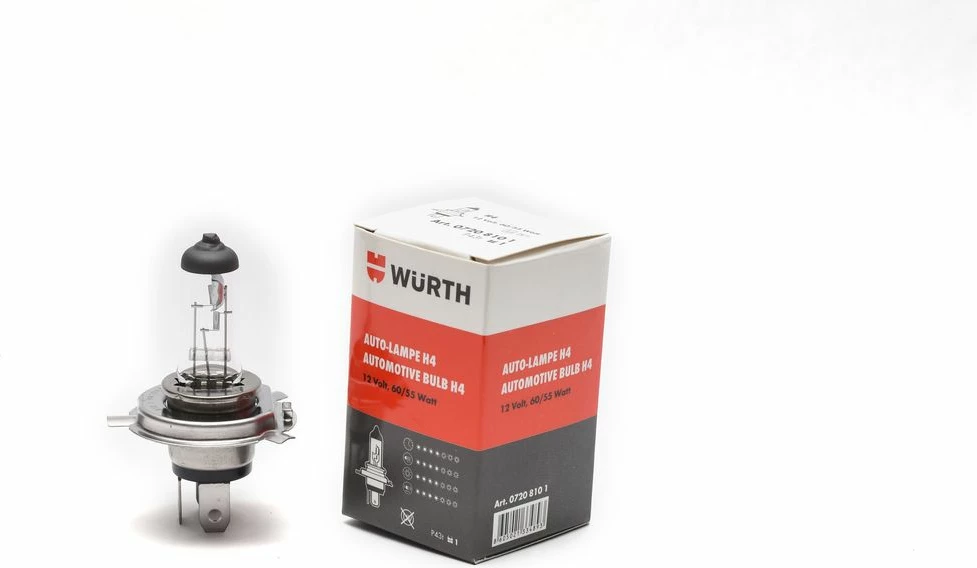 Poç H4 Würth, 12V, 60/55W, 1 copë