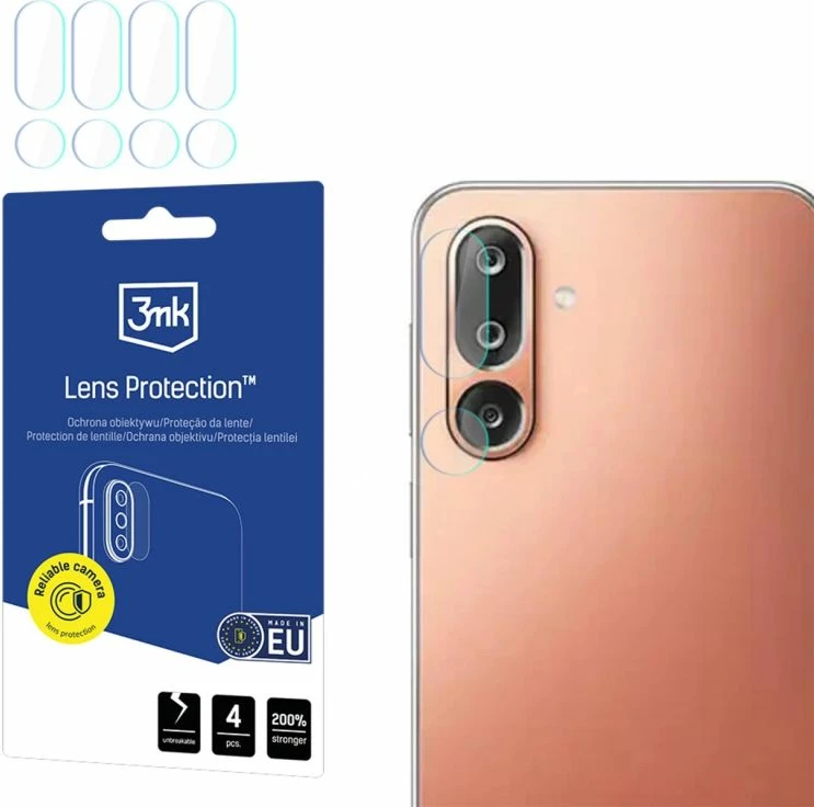 Mbrojtës xhami hibrid për kamerë 3mk Protection për Samsung Galaxy M36