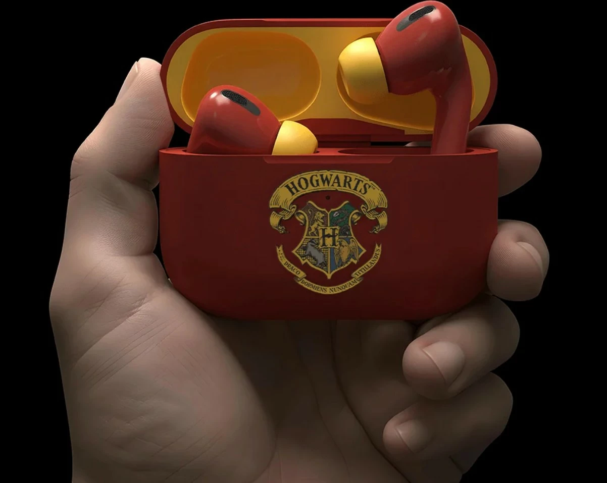 Kufje Moye Harry Potter True Wireless, Bluetooth 5.4, USB-C, Kuqe/Verdhë