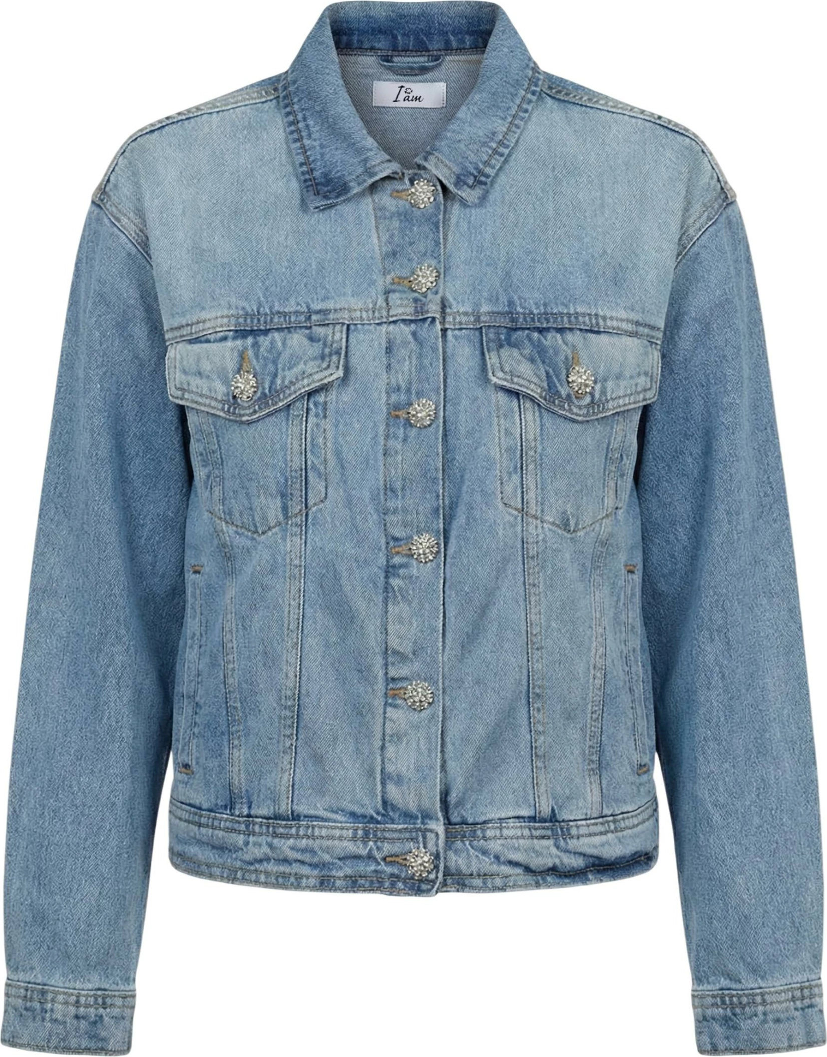 Jakne bomber për femra I am SLE5GB025303D, denim e çelët [Madhësia: S]