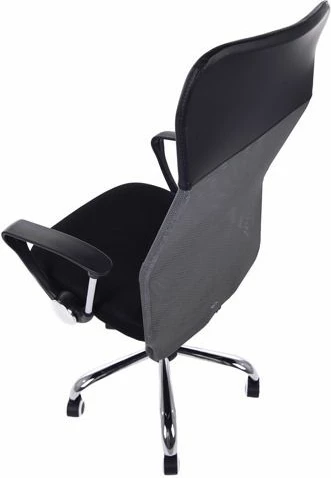 Karrige zyre Funfit Xenos Compact, me rrota, me mbështetëse krahu, e rregullueshme 38-48 cm, max 120 kg, e zezë