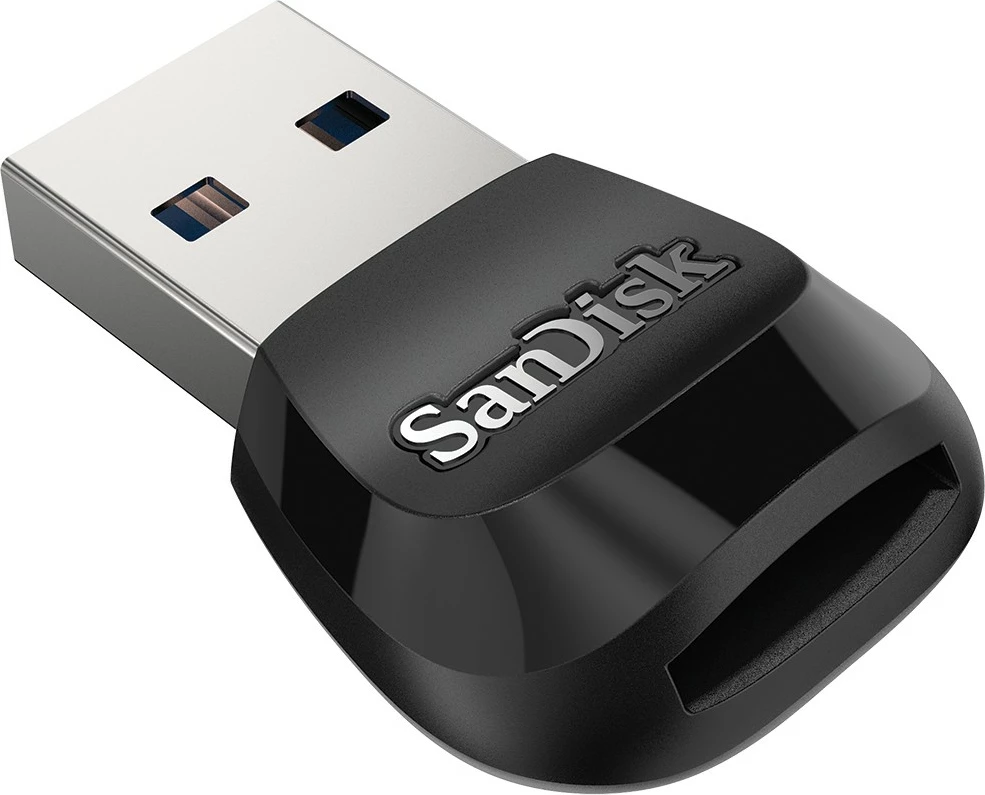 Lexues kartelash SanDisk MobileMate, MicroSD, MicroSDHC, MicroSDXC, 170 Mbit/s, USB 3.2 Gen 1, ngjyrë e zezë
