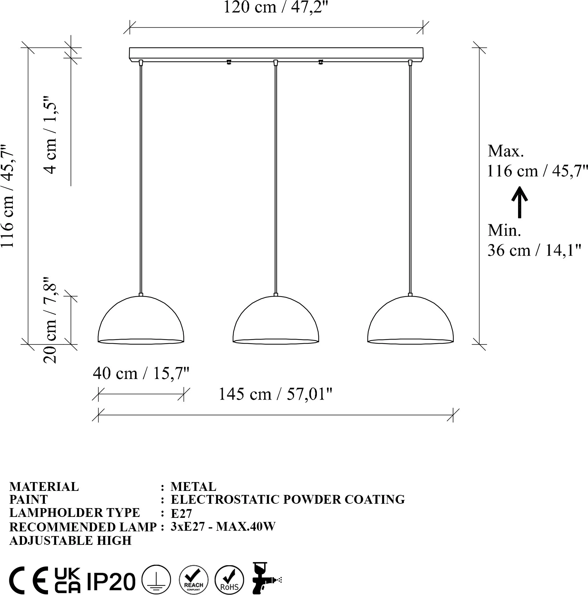 Llambë tavani Opviq, Kure - 40 - Mr-722 - 2, ngjyrë ari