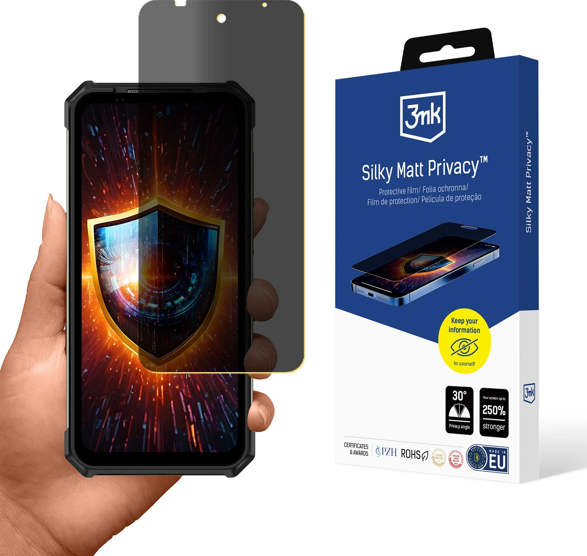 Mbështjellës privatësie 3mk Silky Matt Privacy për Ulefone Armor 24, mat